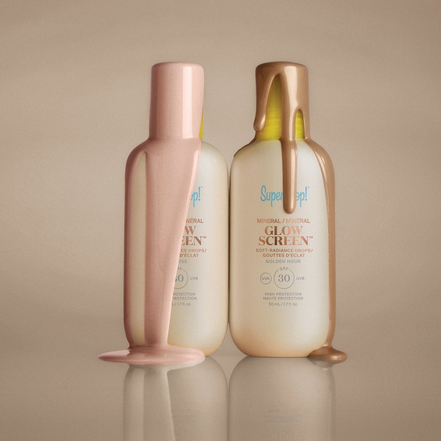 Supergoop! Mineral Glowscreen Soft-Radiance Drops SPF 30 - Golden Hour - Application