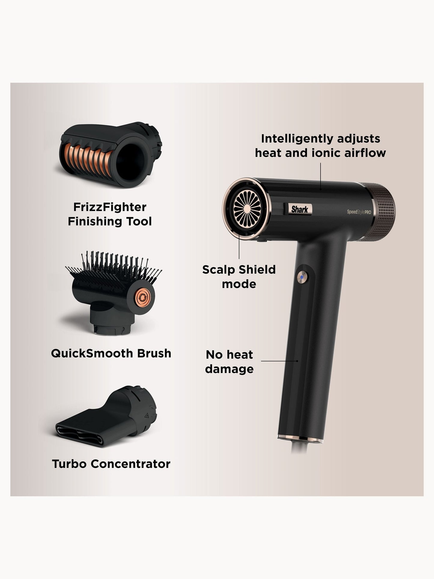 SHARK Beauty SpeedStyle Pro 3-in-1 High-Velocity Hair Dryer System for Straight and Wavy Hair - Image 10