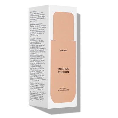 Missing Person Body Oil
