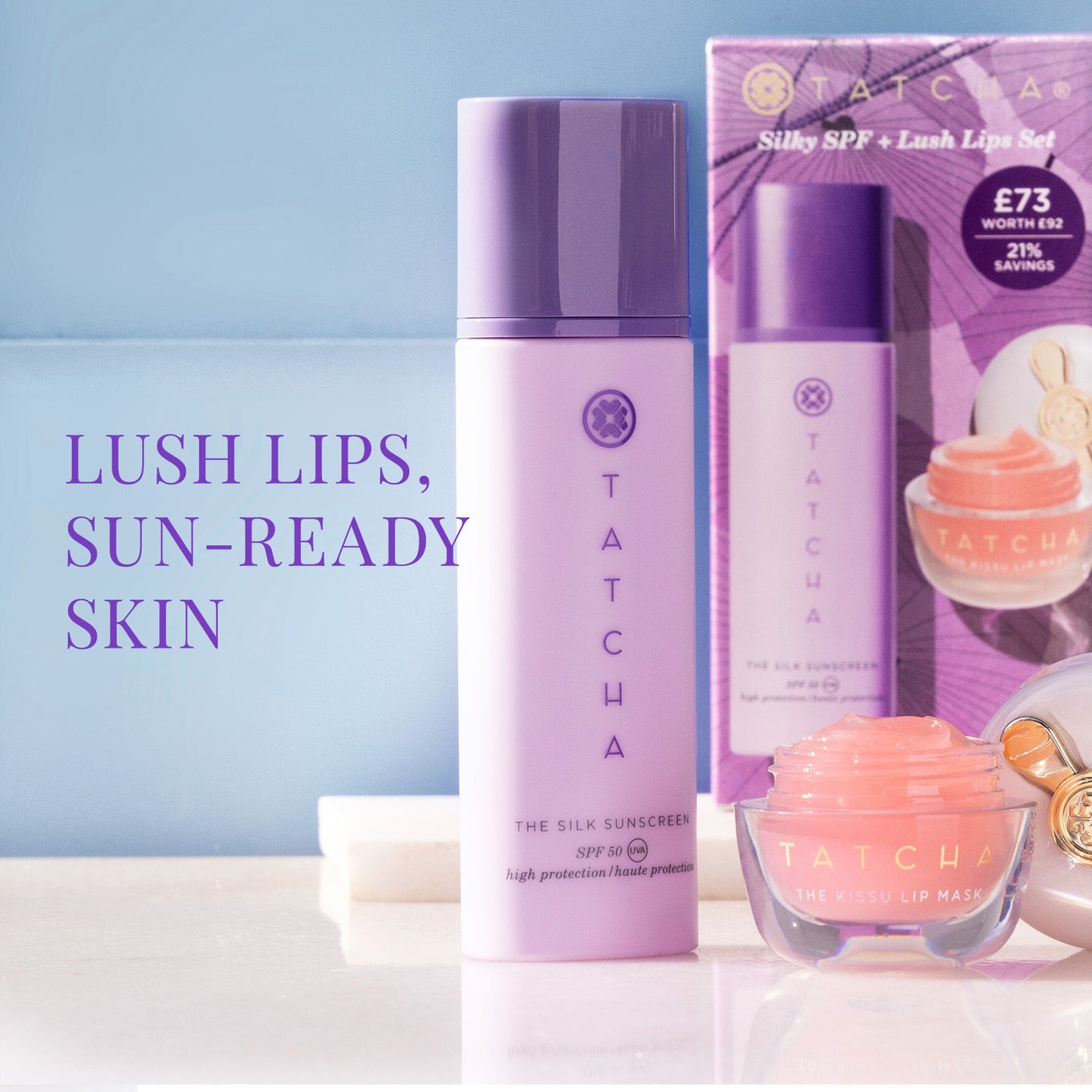 Silky SPF and Lush Lips