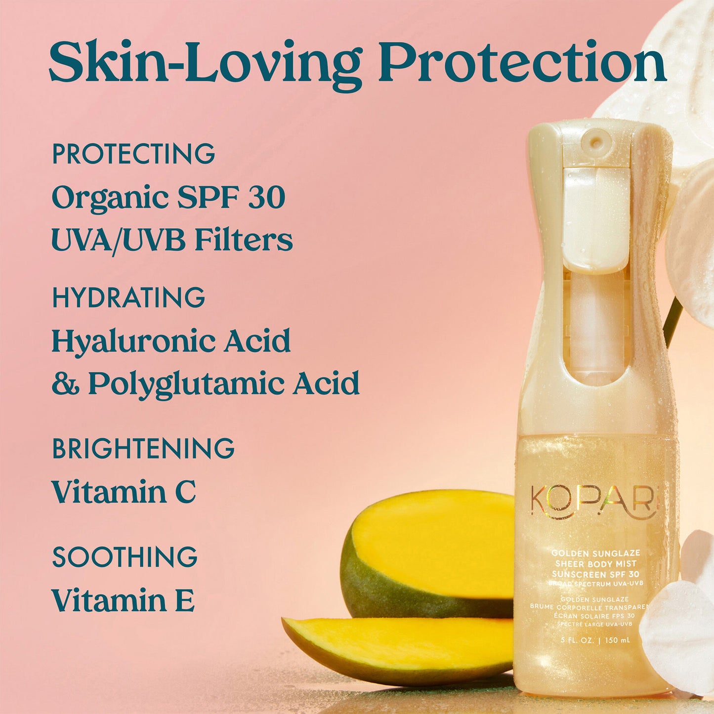 Golden Sunglaze Sheer Body Mist Sunscreen SPF 30