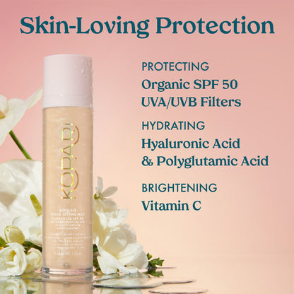 Sunglaze Sheer Setting Mist Sunscreen SPF 50