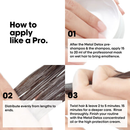 L'Oréal Professionnel L’Oréal Professionnel Metal Detox Shampoo & Hair Mask with Travel Pouch - Image 10