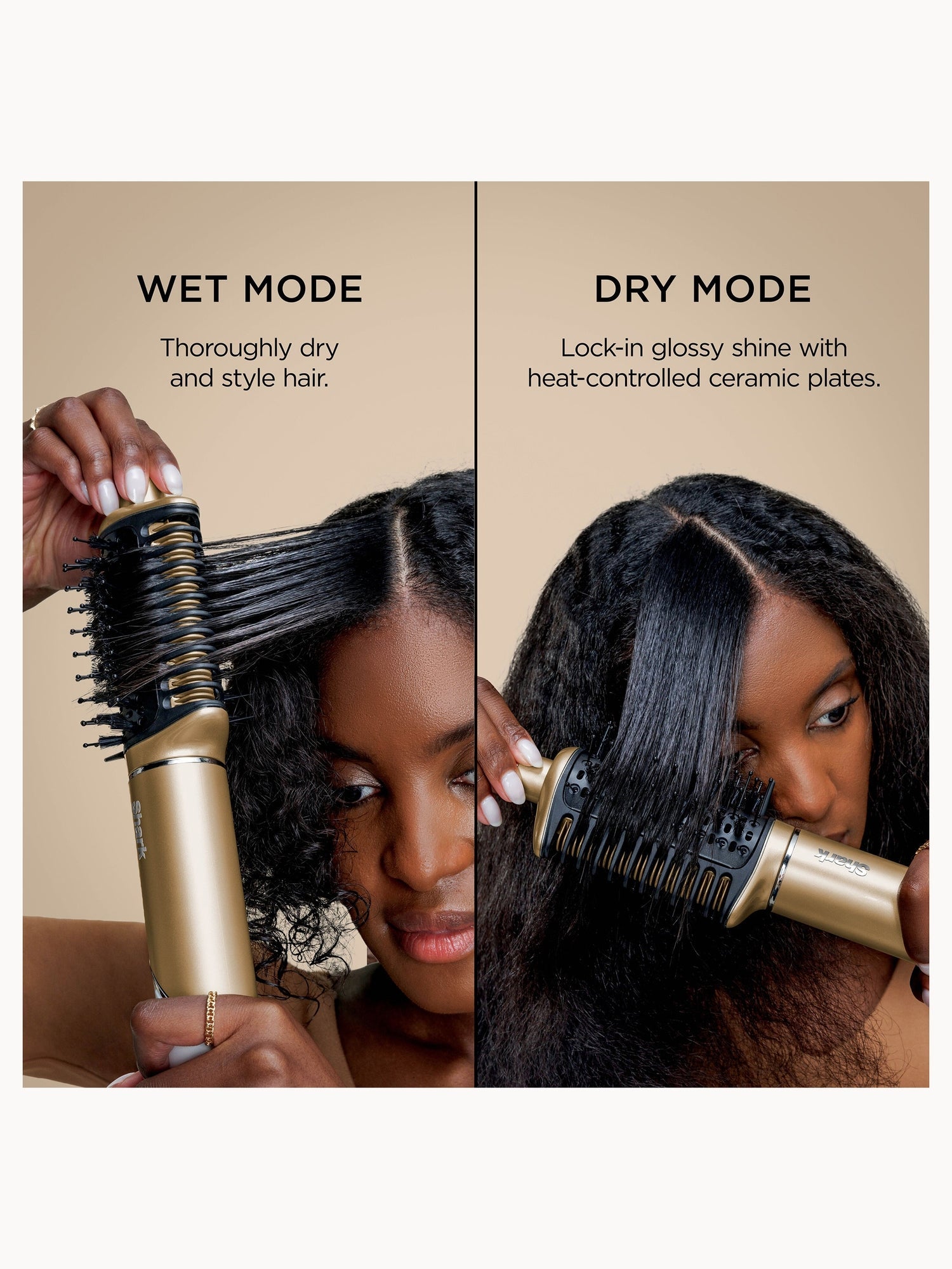 SHARK Glam 5-in-1 Hot Tool Air Styling + Drying System Gold - For Straight, Sleek, Wavy and Bouncy Styles - Image 6