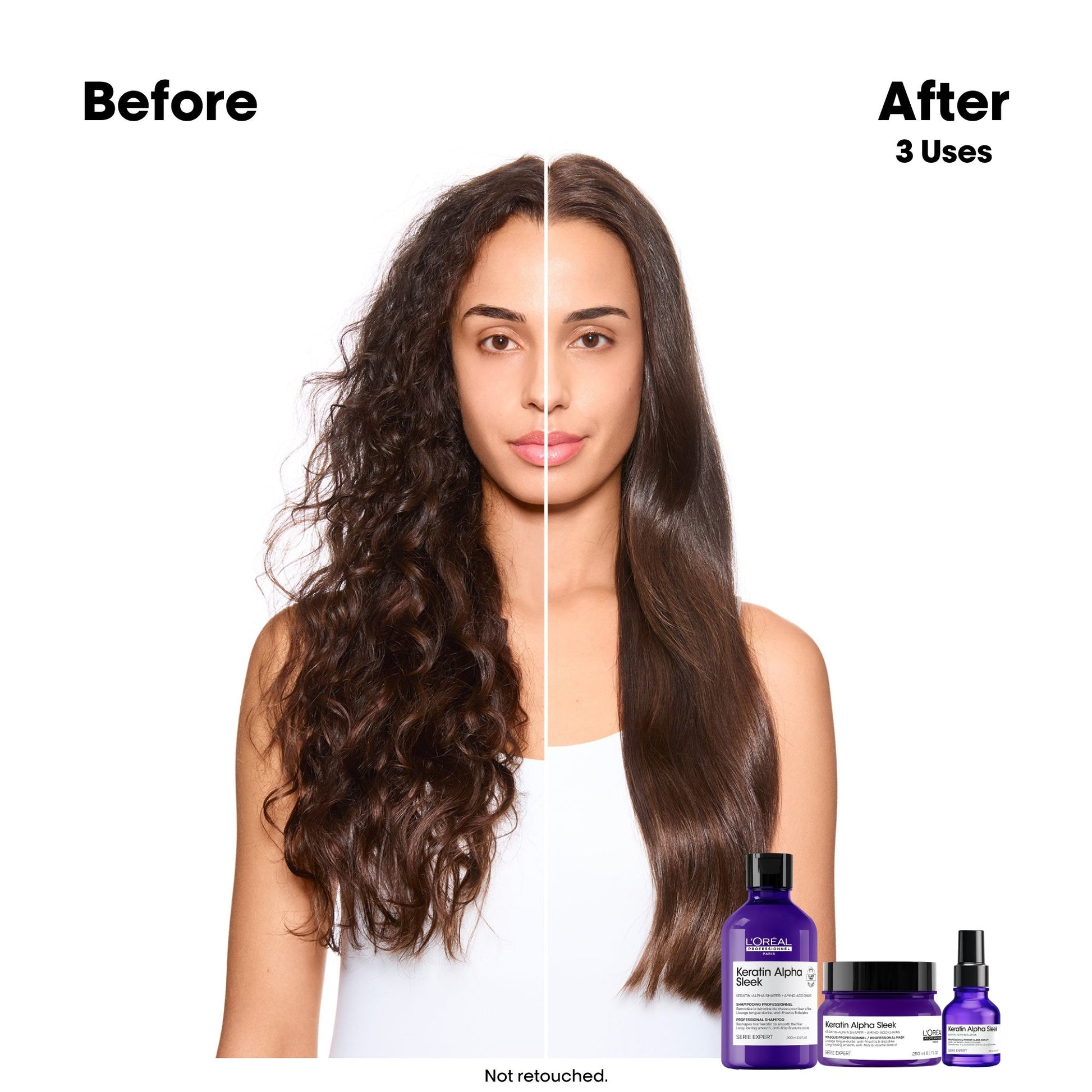 L'Oréal Professionnel Keratin Alpha Sleek Shampoo - Application