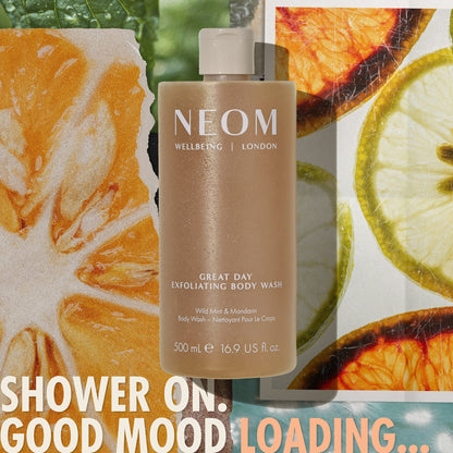 NEOM Great Day Exfoliating Body Wash - Product Details