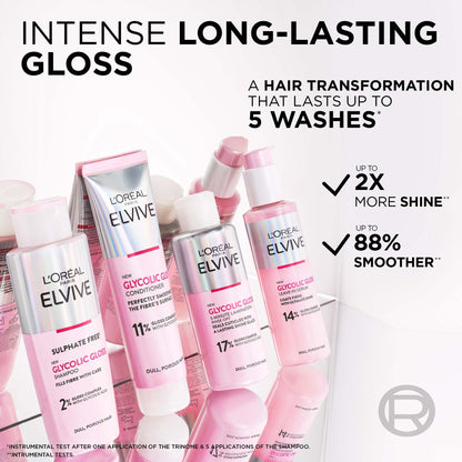 L'Oréal Paris Elvive Glycolic Gloss Glossing Routine for Dull Hair - Application