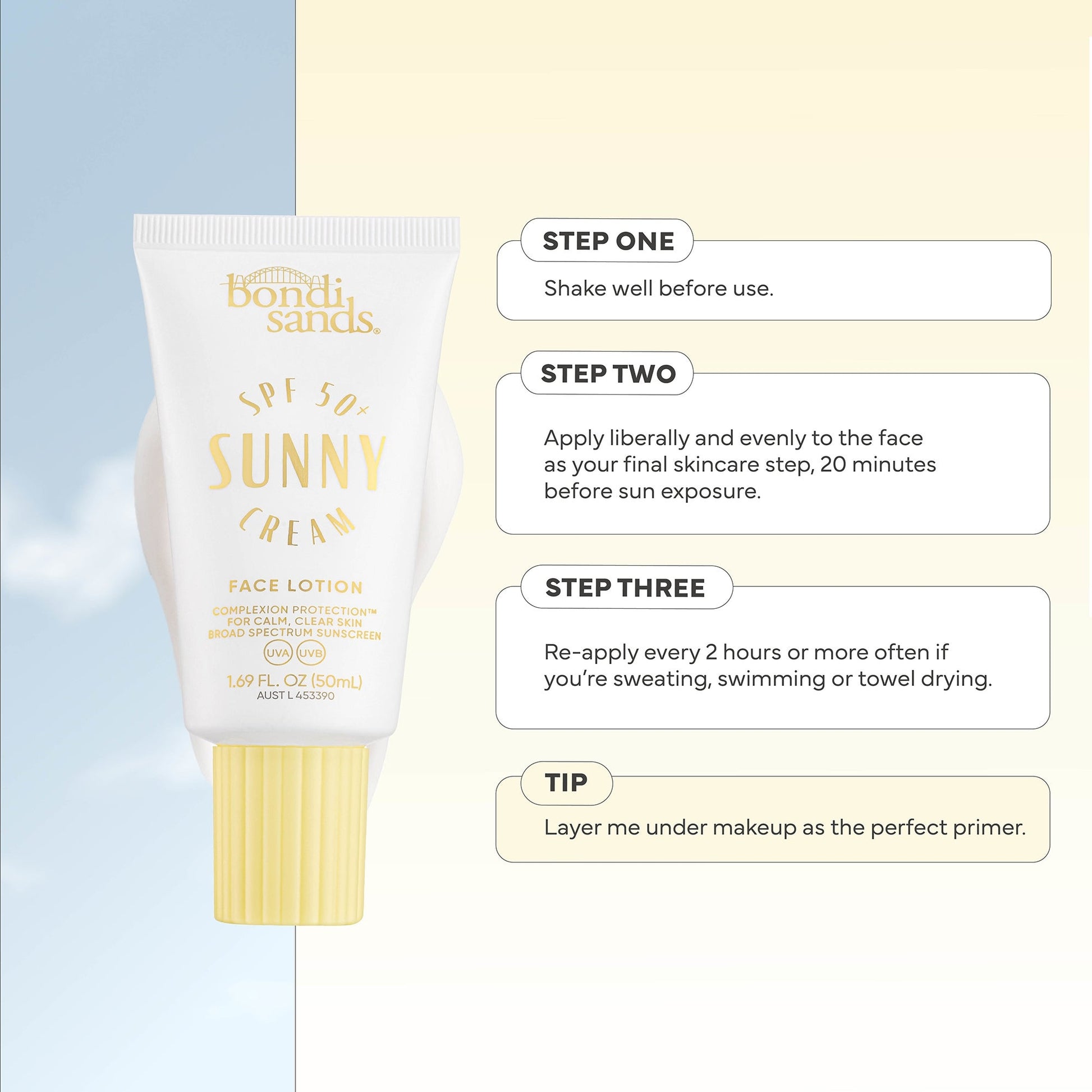 Bondi Sands Sunny SPF 50+ Face Lotion - Product Details