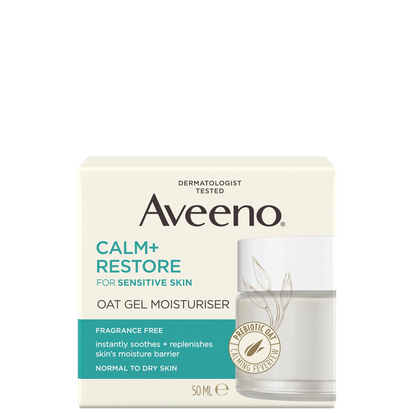 Aveeno Face Calm and Restore Oat Gel Moisturiser - Product Details