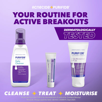 Acnecide Face Gel Spot Treatment with 2.5% Benzoyl Peroxide - Image 5