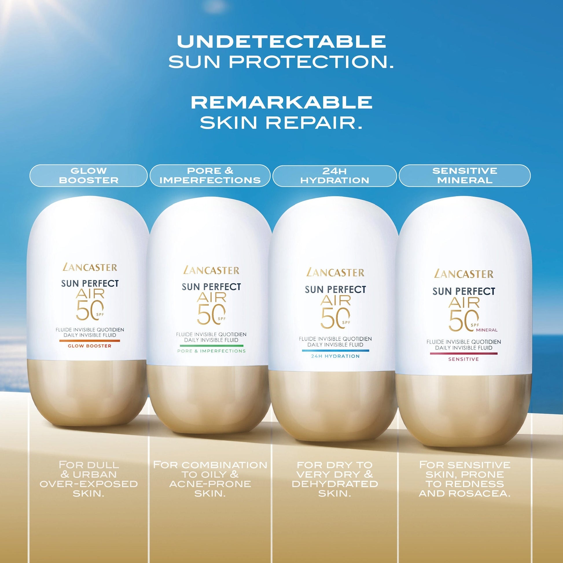 Lancaster Sun Perfect Air Daily Invisible Fluid SPF50 Pore & Imperfections/1.3 oz - Image 6