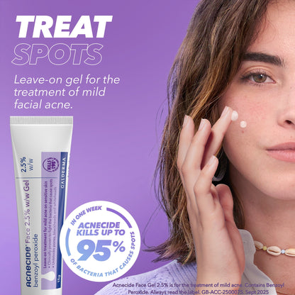 Acnecide Face Gel Spot Treatment with 2.5% Benzoyl Peroxide - Product Details