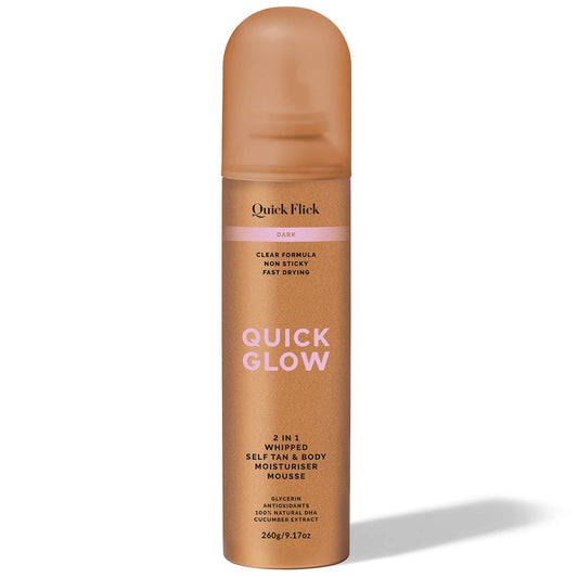 Quick Flick Quick Glow Dark Whipped Tan Body Moisturiser Mousse