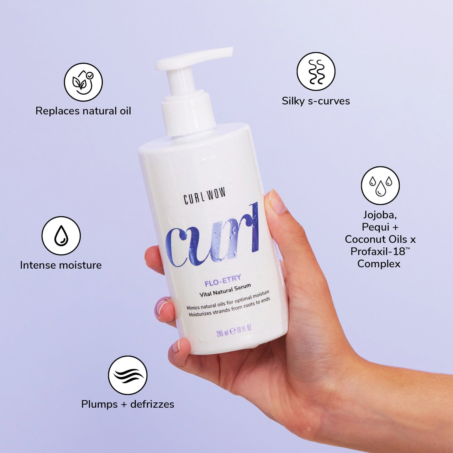 Color Wow Curl Wow FLO-ETRY Vital Natural Curly Hair Serum - Image 5
