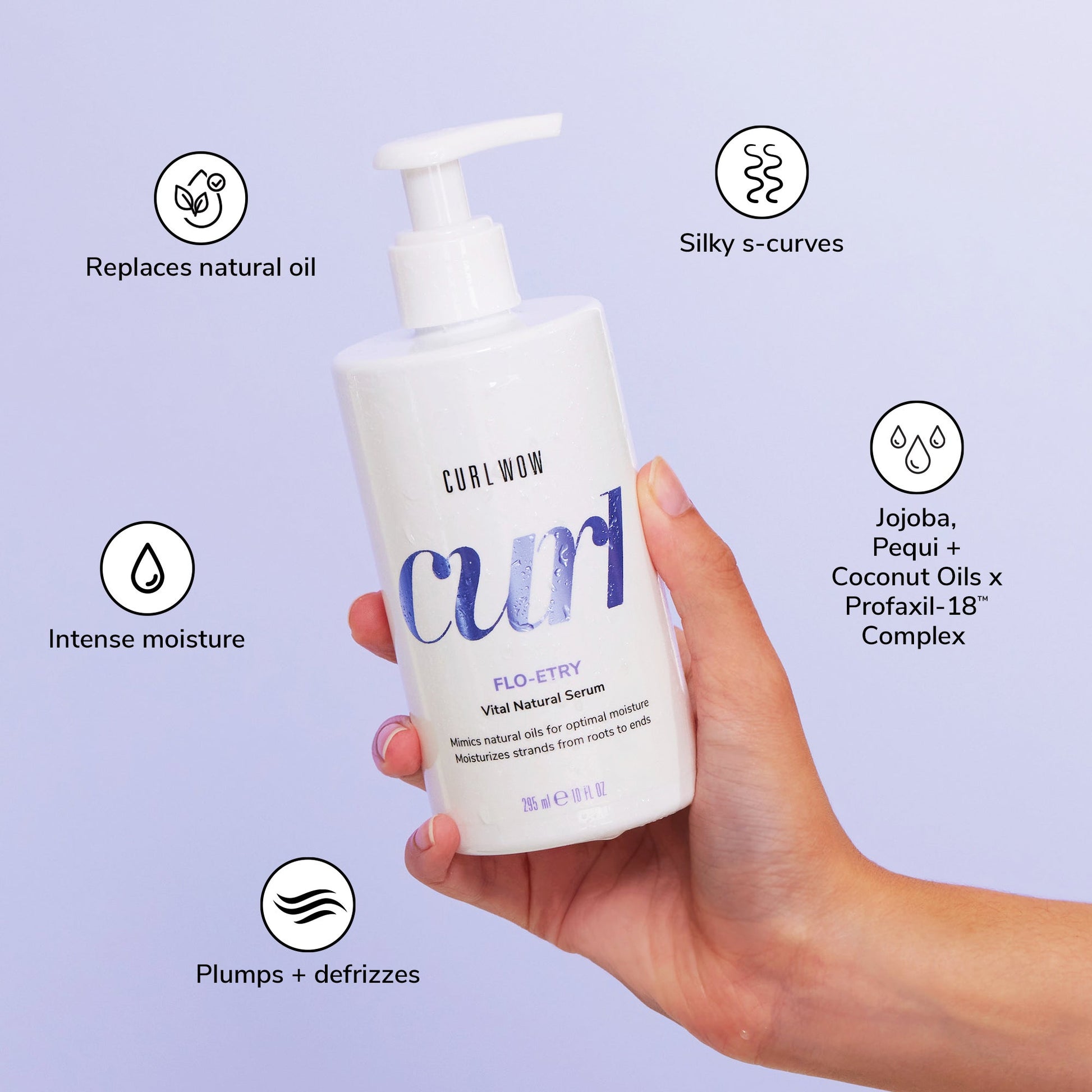 Color Wow Curl Wow FLO-ETRY Vital Natural Curly Hair Serum - Image 5