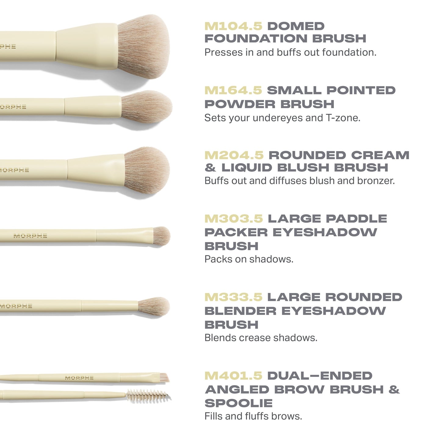 Morphe Buttery Blends 6- Piece Travel Brush Set - Product Details