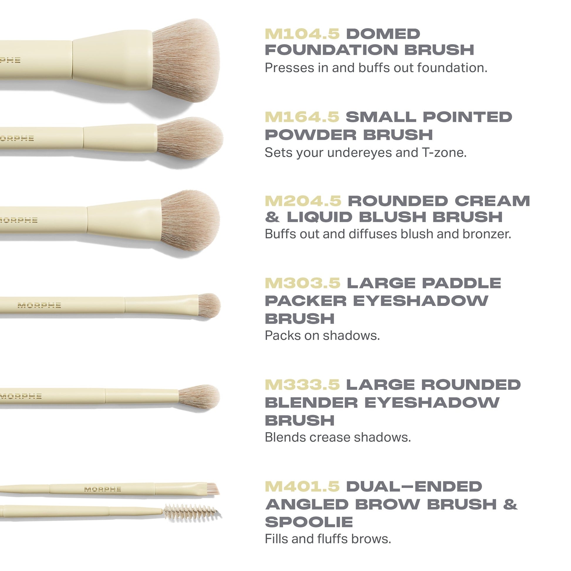 Morphe Buttery Blends 6- Piece Travel Brush Set - Product Details