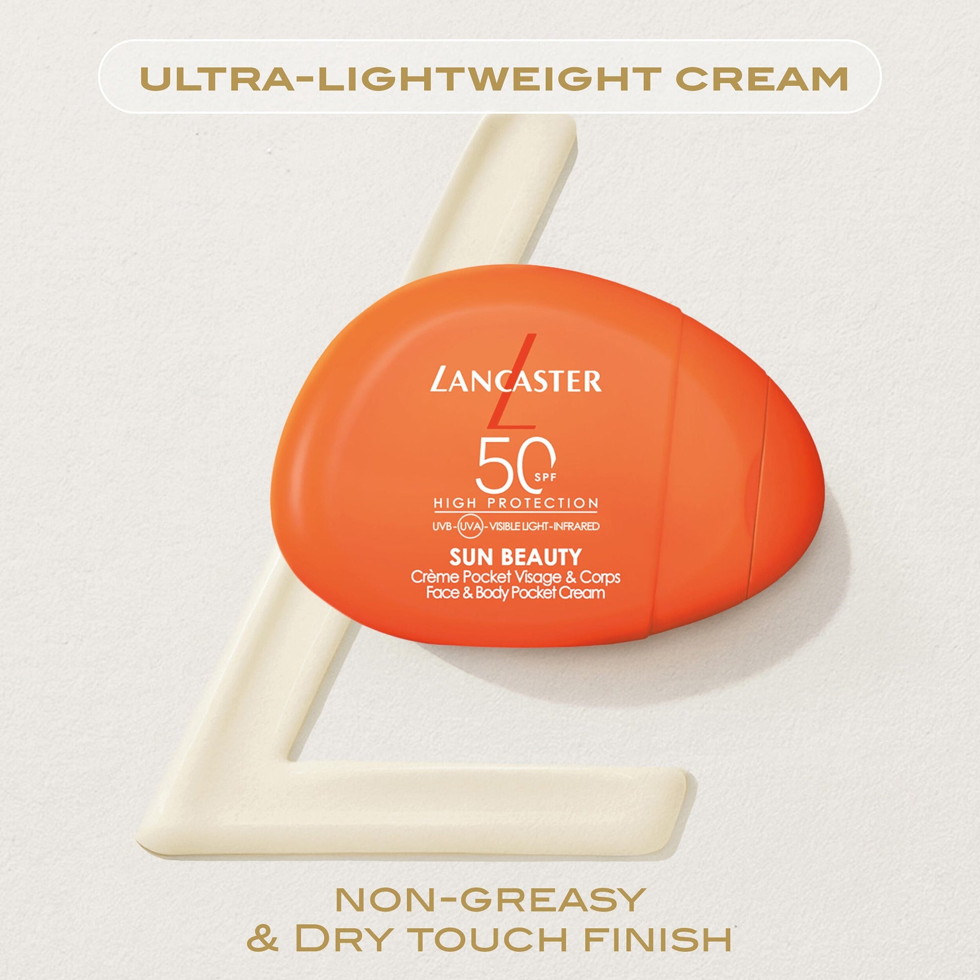 Lancaster Sun Beauty Face & Body Pocket Cream SPF50 - Product Details