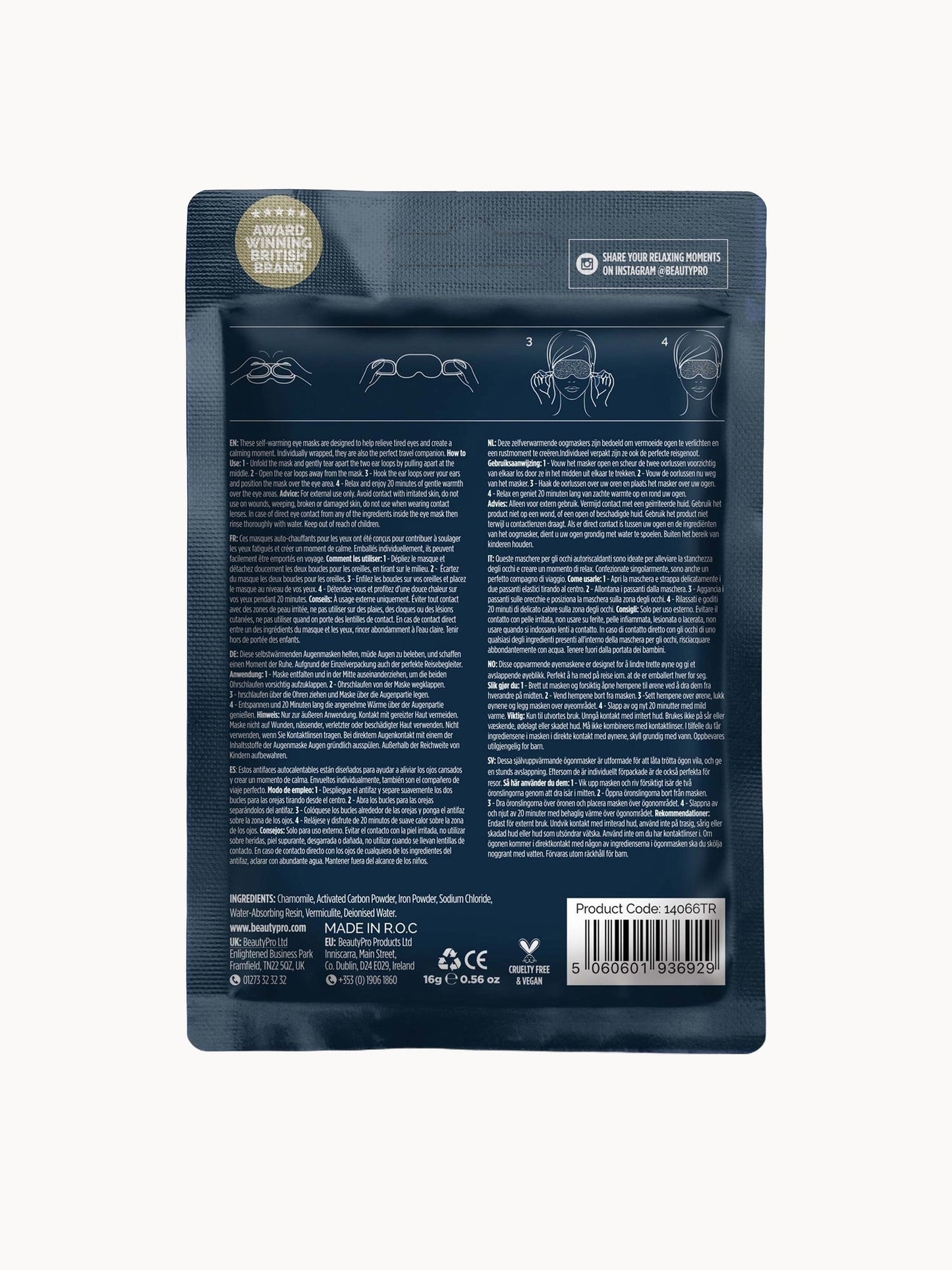 BEAUTYPRO Warming Eye Mask (Pack of 5) - Image 10