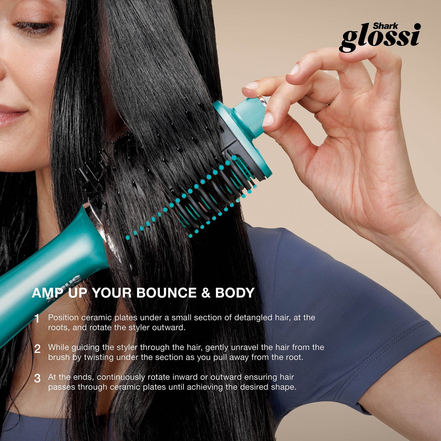 SHARK Glossi Hot Tool + Air Glosser - Jewel Teal - Image 14