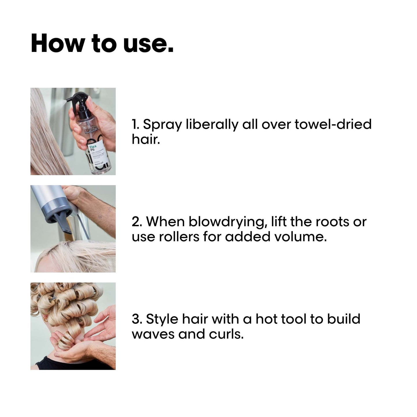 L'Oréal Professionnel Tecni.ART Flex Pli Thermo Modelling, Volumising Hair Styling Spray - Image 6