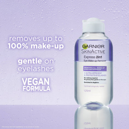 Garnier Skin Naturals 2-in-1 Eye Make-Up Remover - Application