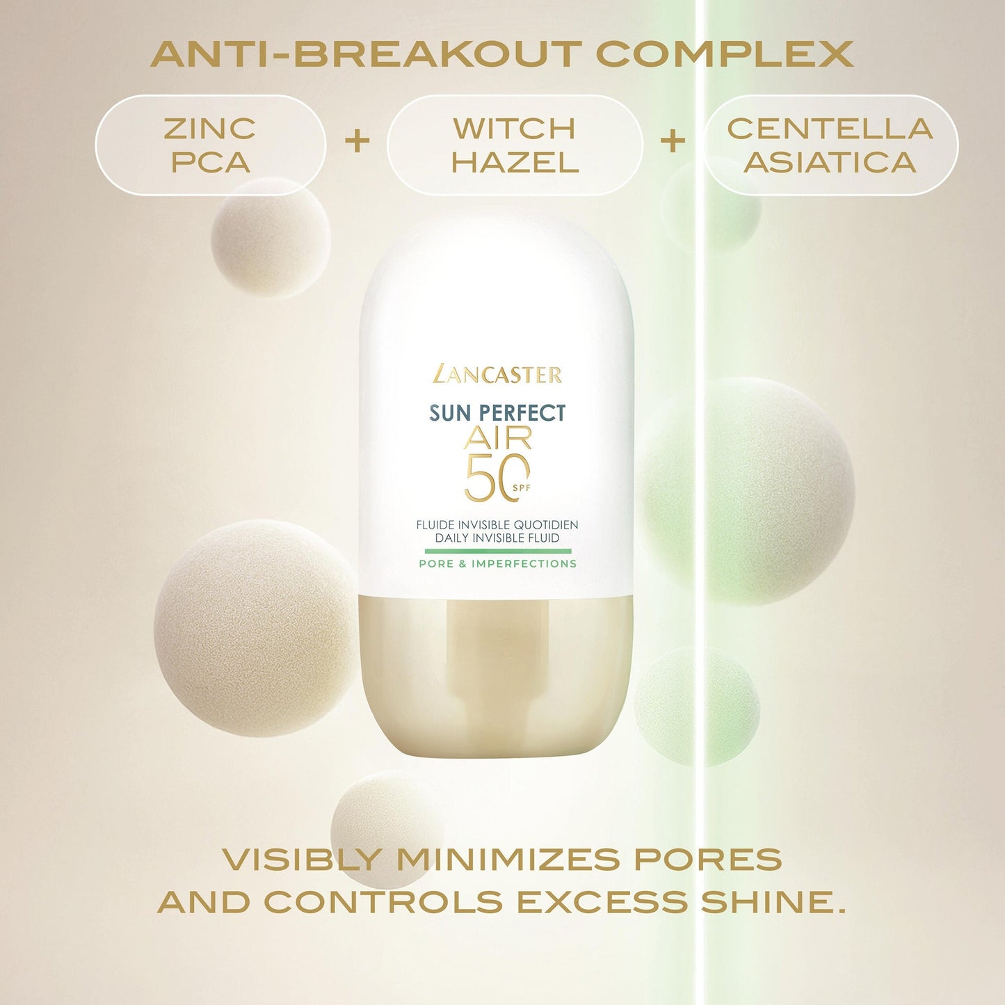 Lancaster Sun Perfect Air Daily Invisible Fluid SPF50 Pore & Imperfections/1.3 oz - Application