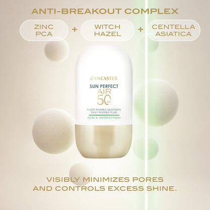 Lancaster Sun Perfect Air Daily Invisible Fluid SPF50 Pore & Imperfections/1.3 oz - Application