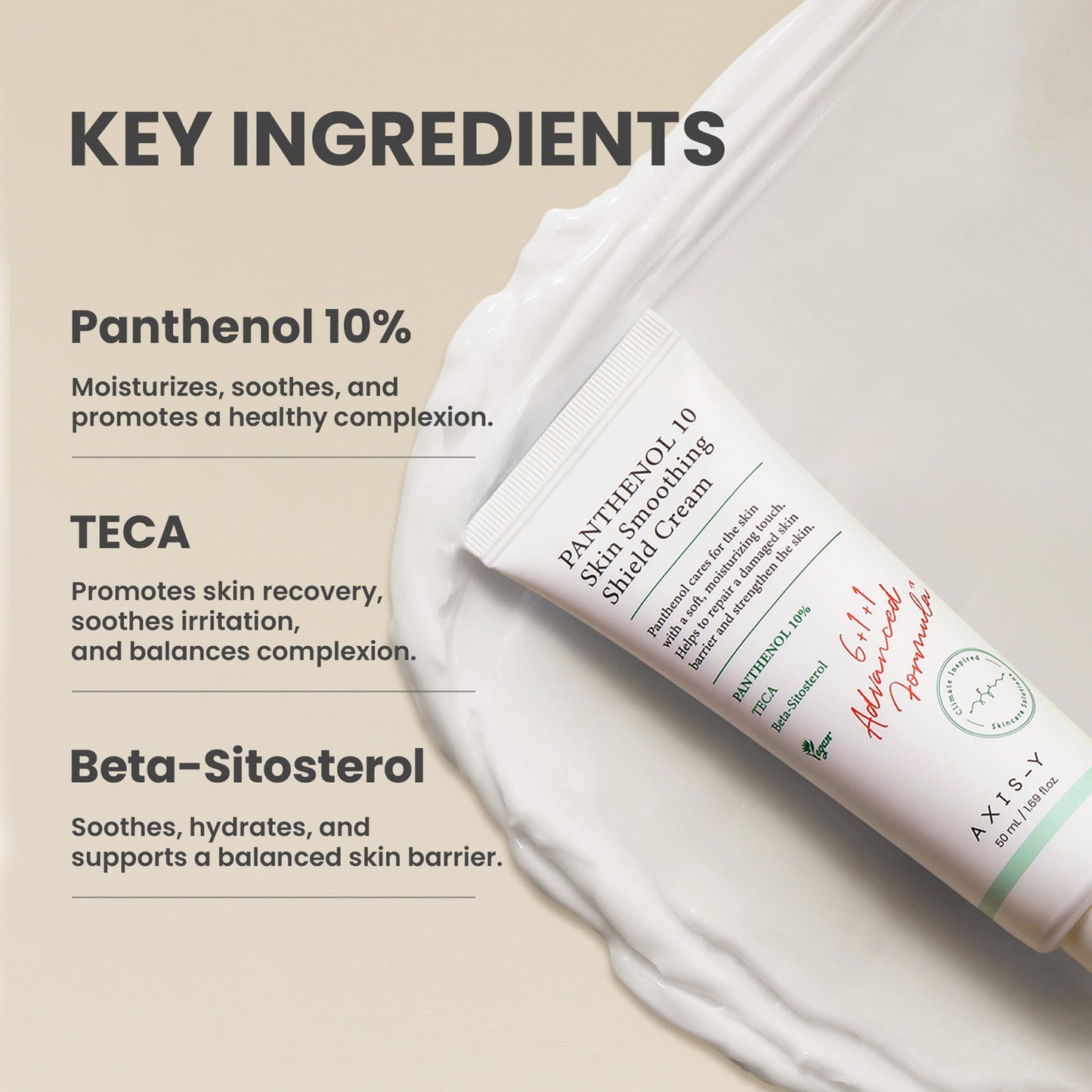AXIS-Y Panthenol 10 Skin Smoothing Shield Cream - Application