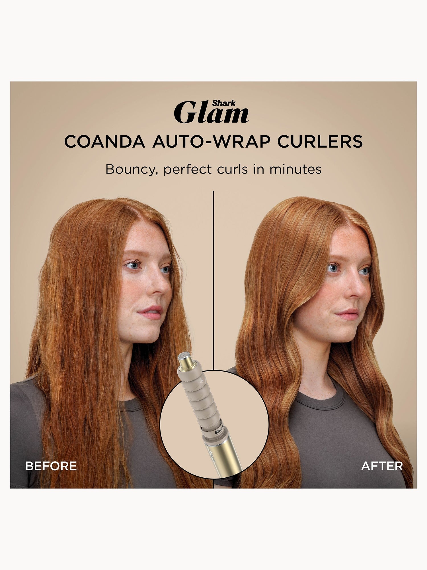SHARK Glam 4-in-1 Hot Tool Air Styling + Drying System Gold- For Straight, Wavy and Bouncy Styles - Image 9