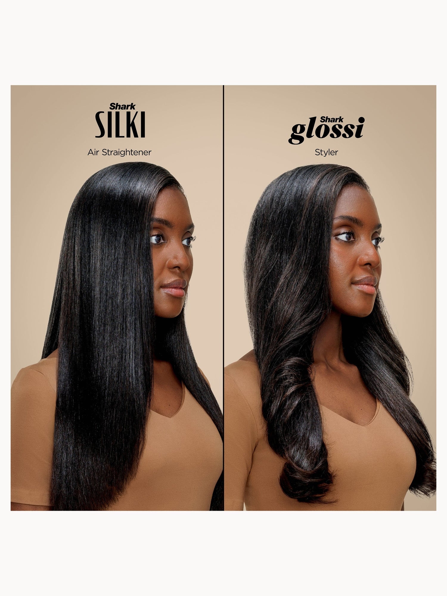 SHARK Glam 5-in-1 Hot Tool Air Styling + Drying System Gold - For Straight, Sleek, Wavy and Bouncy Styles - Application