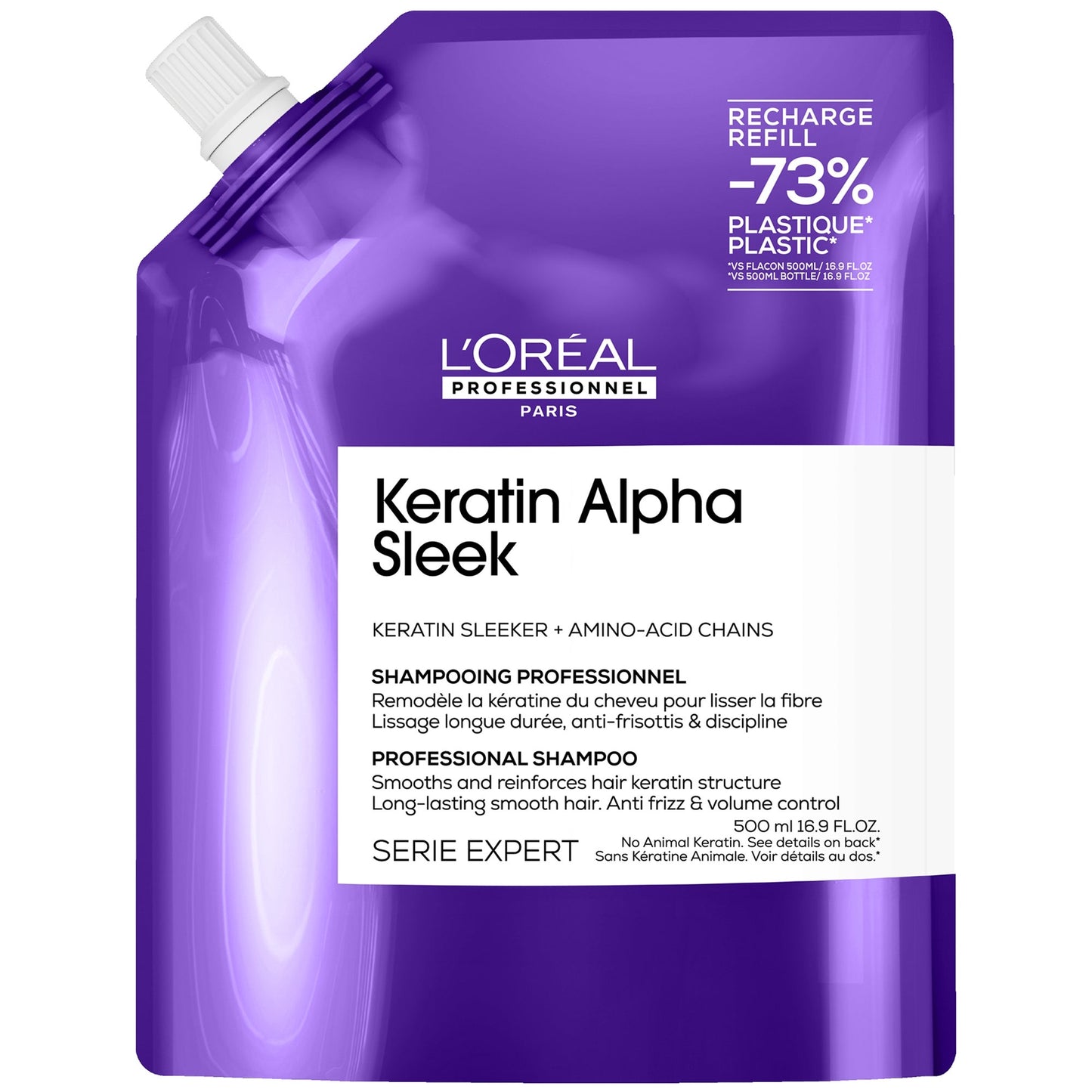 L'Oréal Professionnel Keratin Alpha Sleek Shampoo Refill Pack