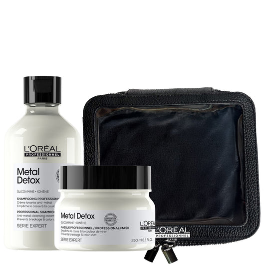 L'Oréal Professionnel L’Oréal Professionnel Metal Detox Shampoo & Hair Mask with Travel Pouch