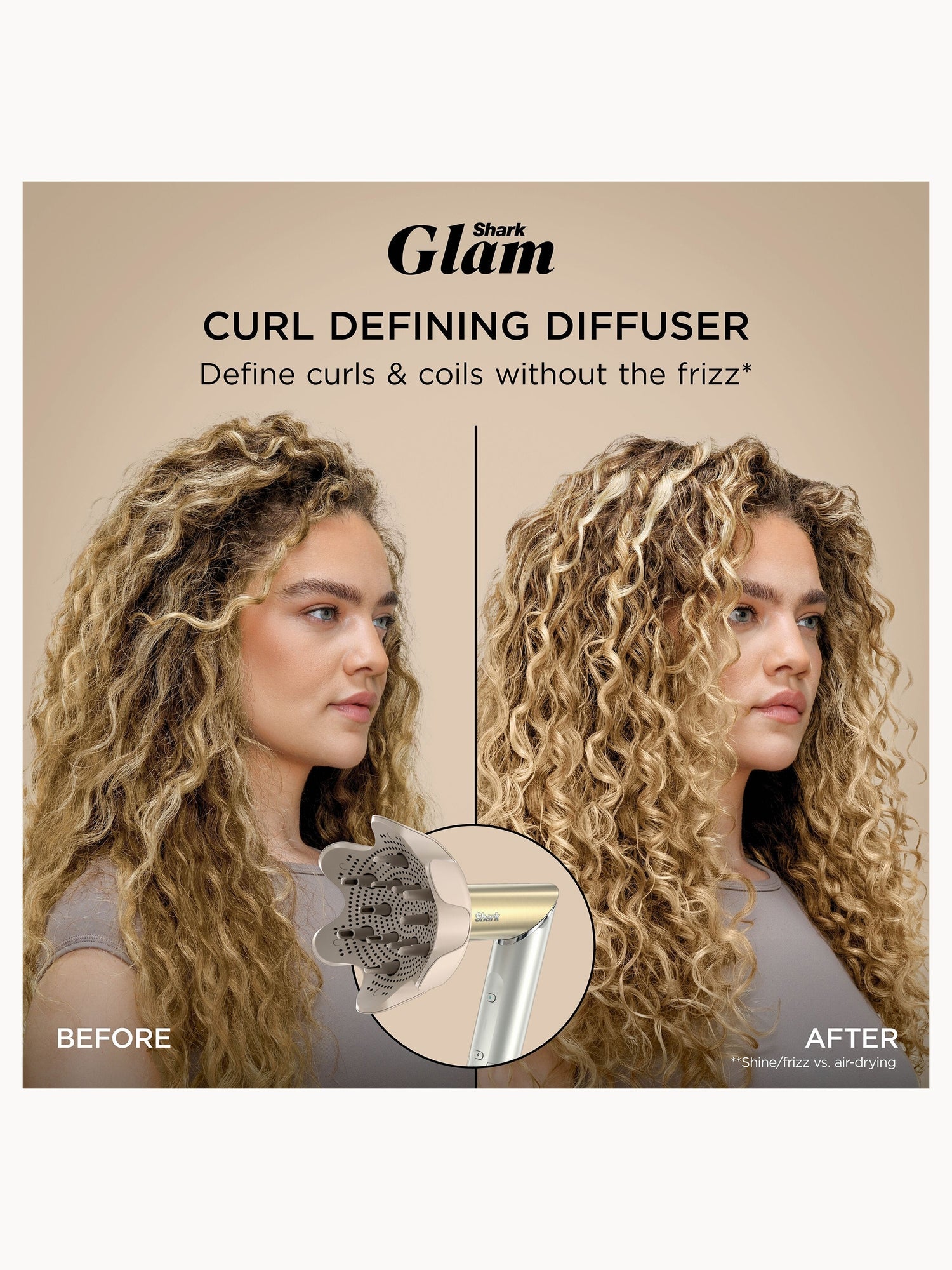 SHARK Glam 5-in-1 Hot Tool Air Styling + Drying System Gold - For Straight, Sleek, Wavy and Bouncy Styles - Image 5