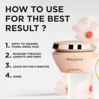 Kérastase Gloss Absolu Masque Crème Hydra-Glaze - Image 7
