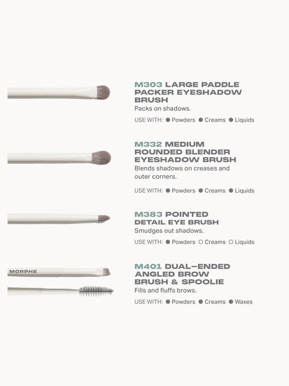 Morphe Best Of Blends 8-Piece Face & Eye Brush Set - Application