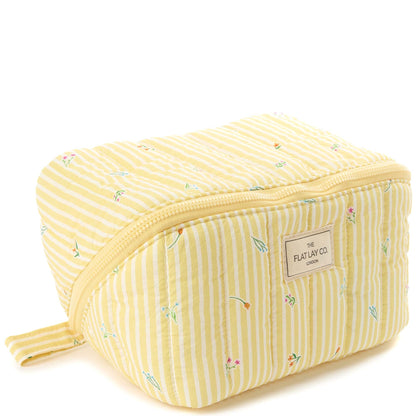 The Flat Lay Co. Marshmallow Flat Lay Makeup Box Bag - Flora - Product Details
