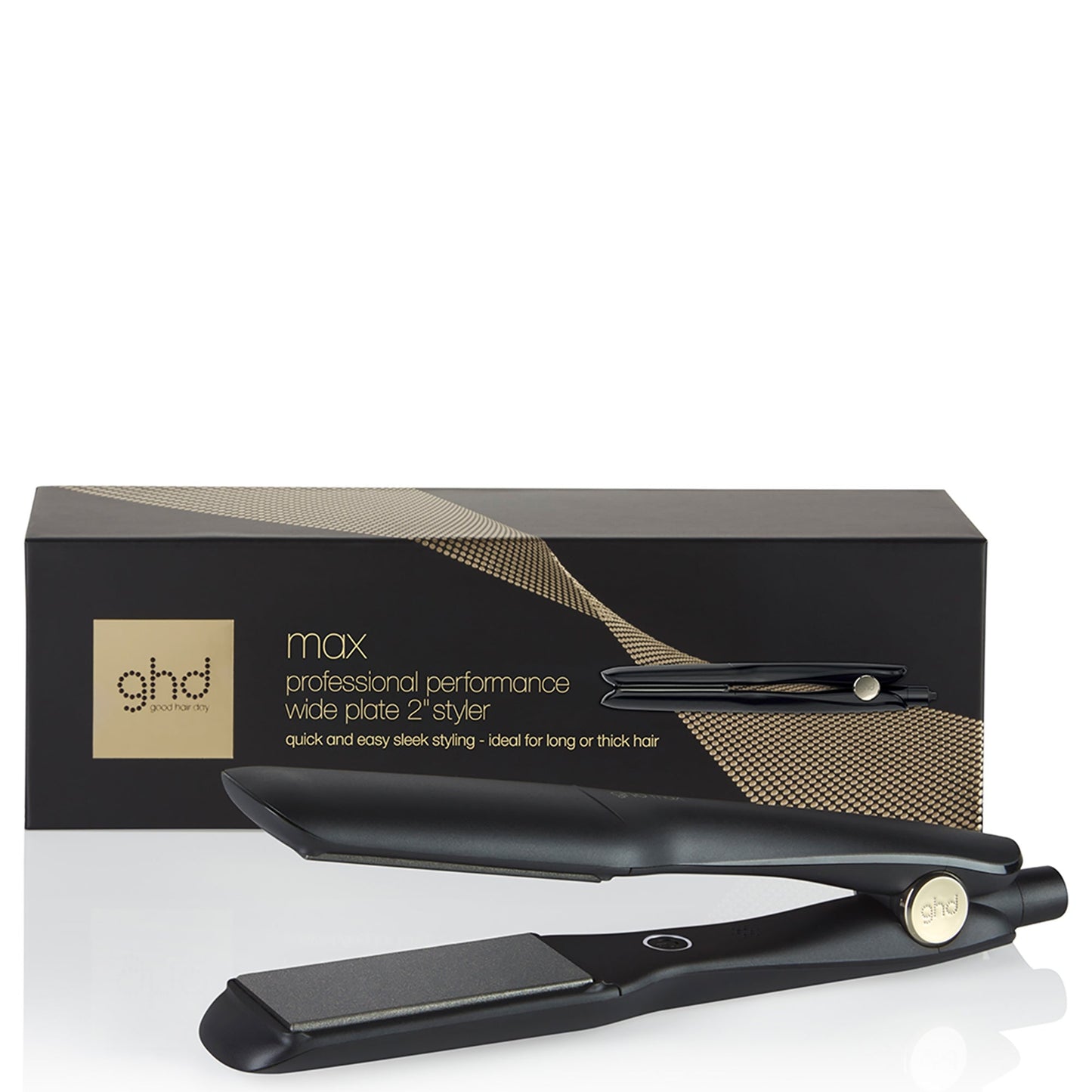 ghd Max Wide Plate Hair Straightener - Black - Application
