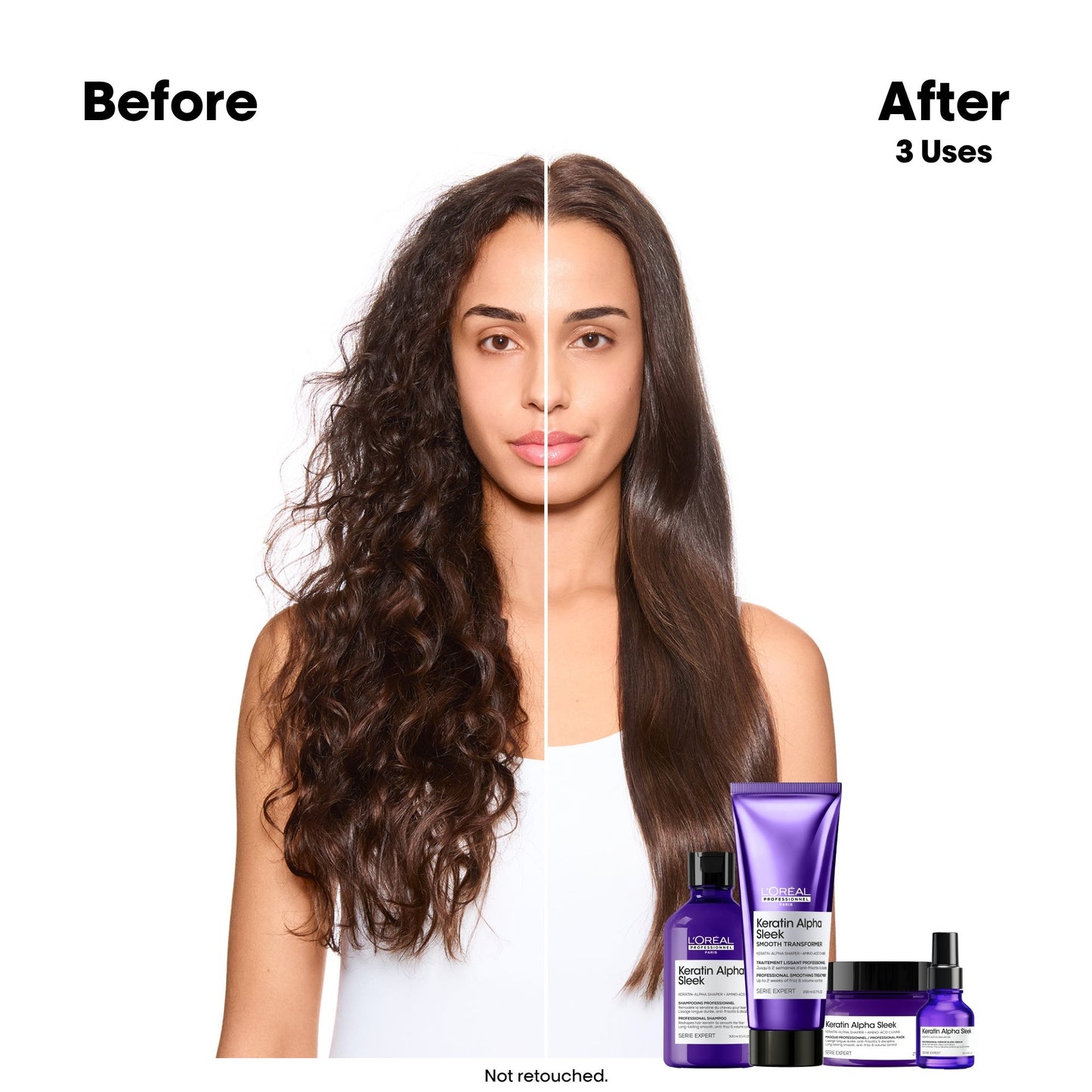 L'Oréal Professionnel Keratin Alpha Sleek Smooth Transformer Treatment - Application