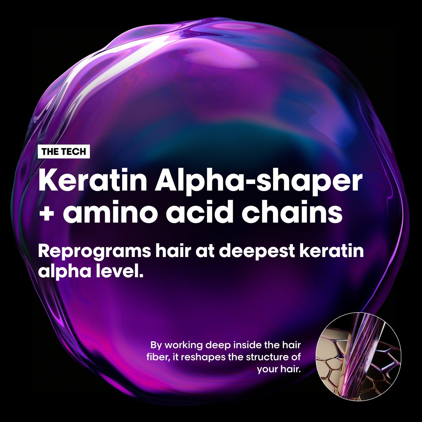 L'Oréal Professionnel Keratin Alpha Sleek Shampoo - Image 4