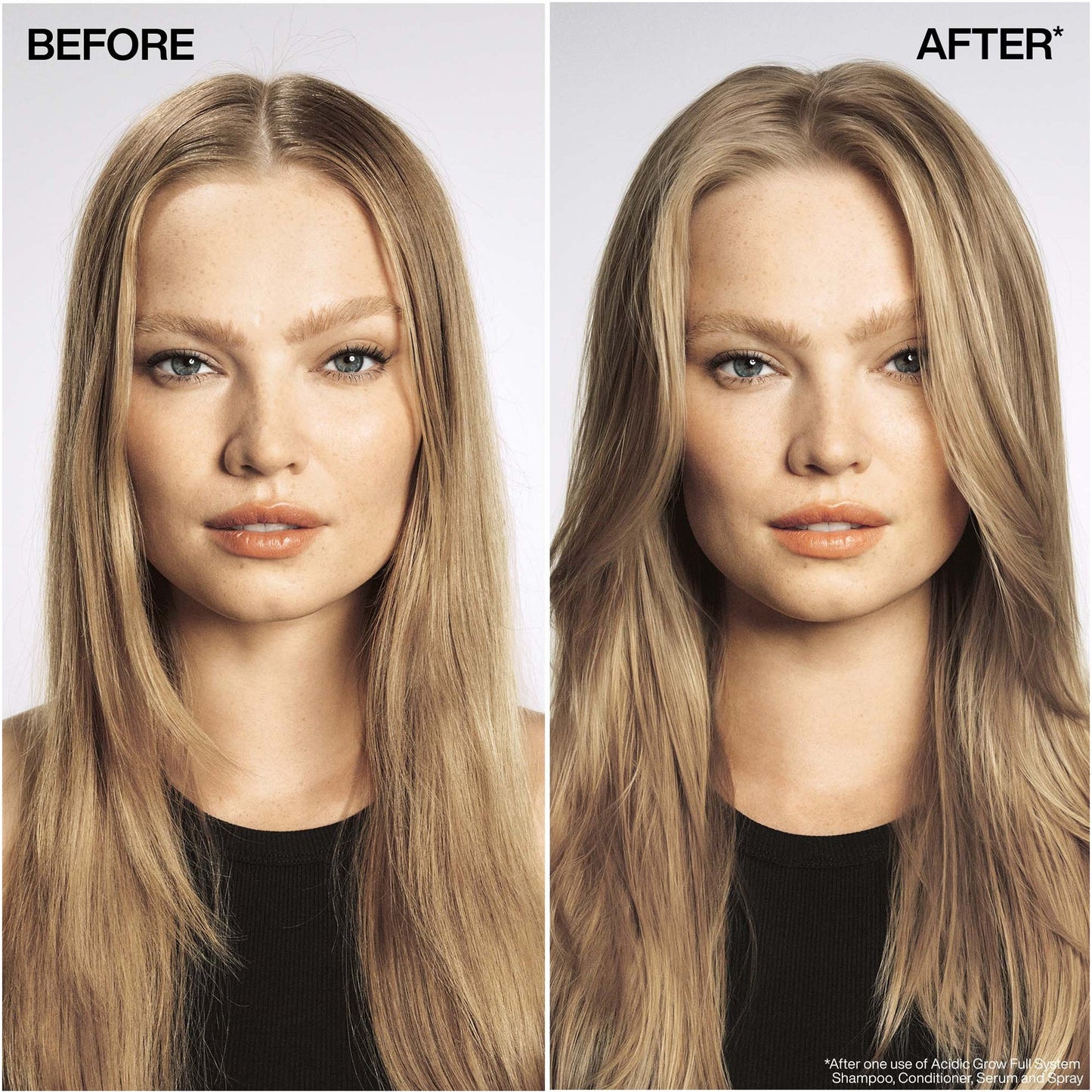 Redken Acidic Grow Full Hair Serum - Application