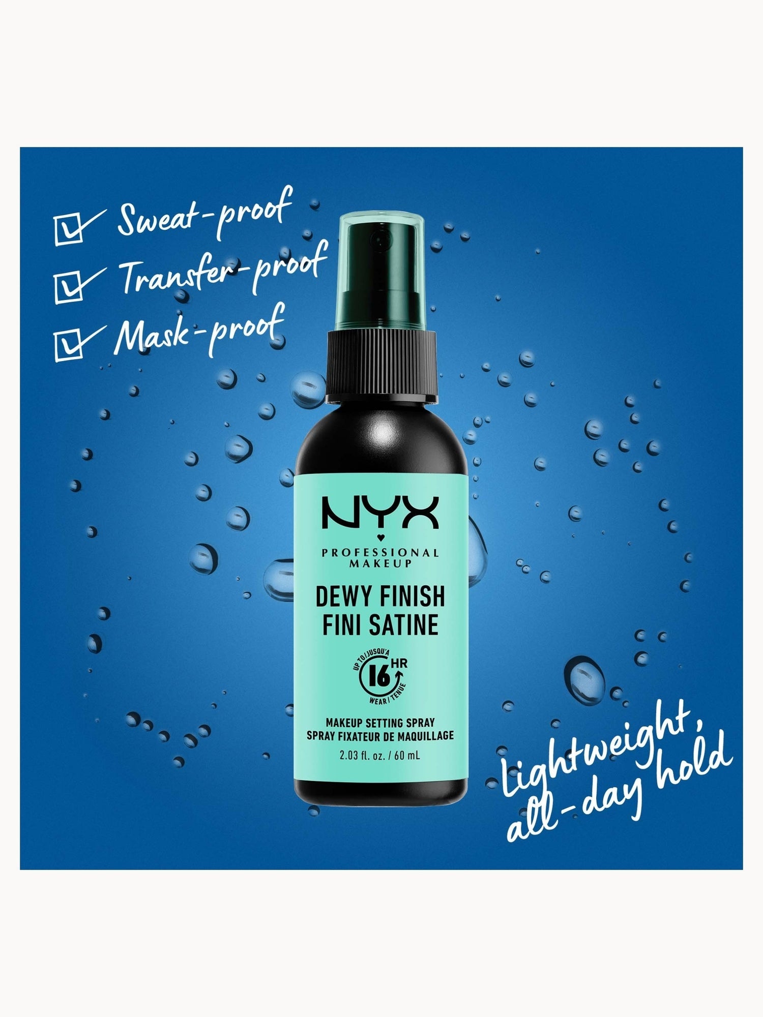 NYX Professional Makeup Setting Spray - Dewy Finish/Long Lasting - Image 4