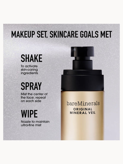bareMinerals Original Mineral Veil 24hr Natural Matte Setting Spray - Application
