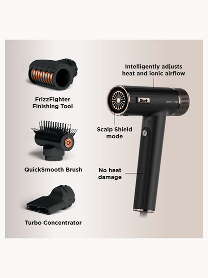 SHARK Beauty SpeedStyle Pro 3-in-1 High-Velocity Hair Dryer System for Straight and Wavy Hair - Image 10
