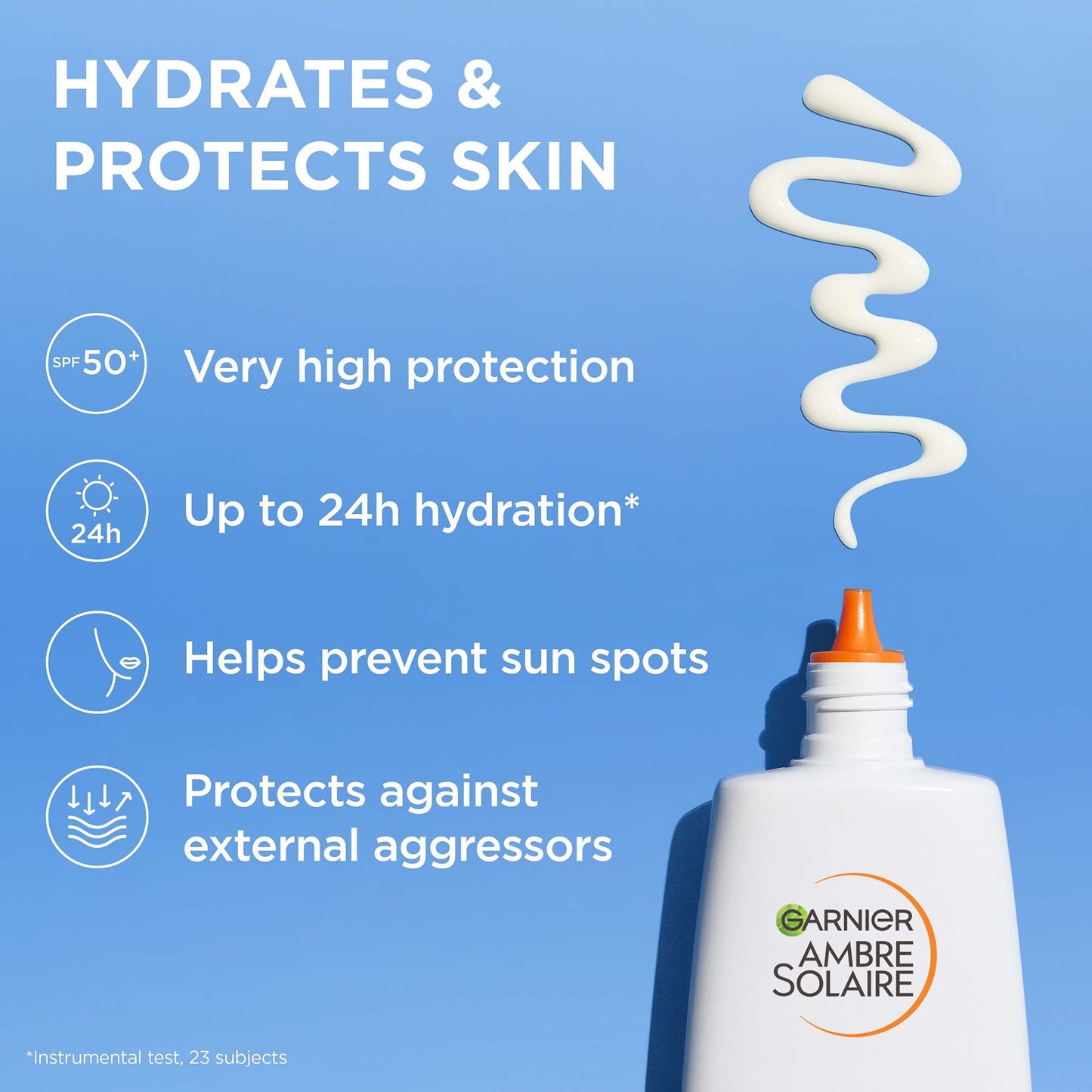 Garnier Ambre Solaire Ultra-Light Sensitive Sun Protection Face Fluid SPF50+ - Product Details