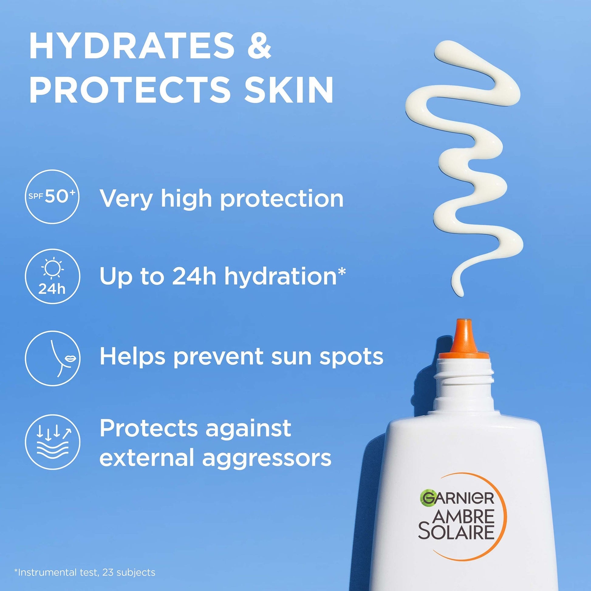 Garnier Ambre Solaire Ultra-Light Sensitive Sun Protection Face Fluid SPF50+ - Product Details