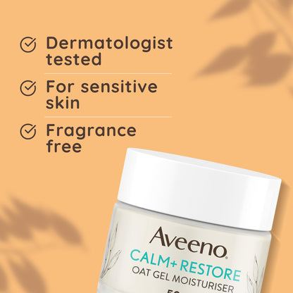 Aveeno Face Calm and Restore Oat Gel Moisturiser - Image 5