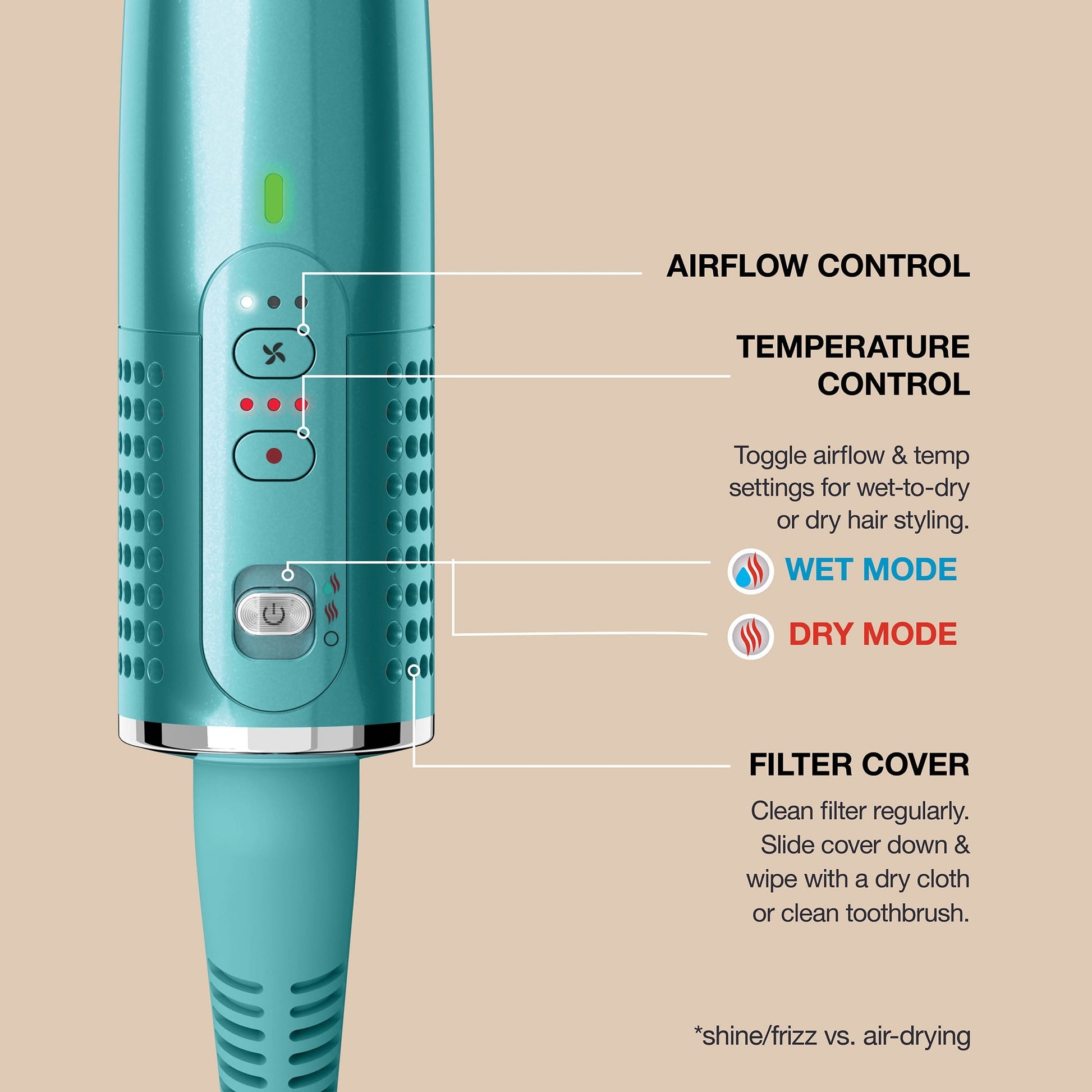 SHARK Glossi Hot Tool + Air Glosser - Jewel Teal - Image 10