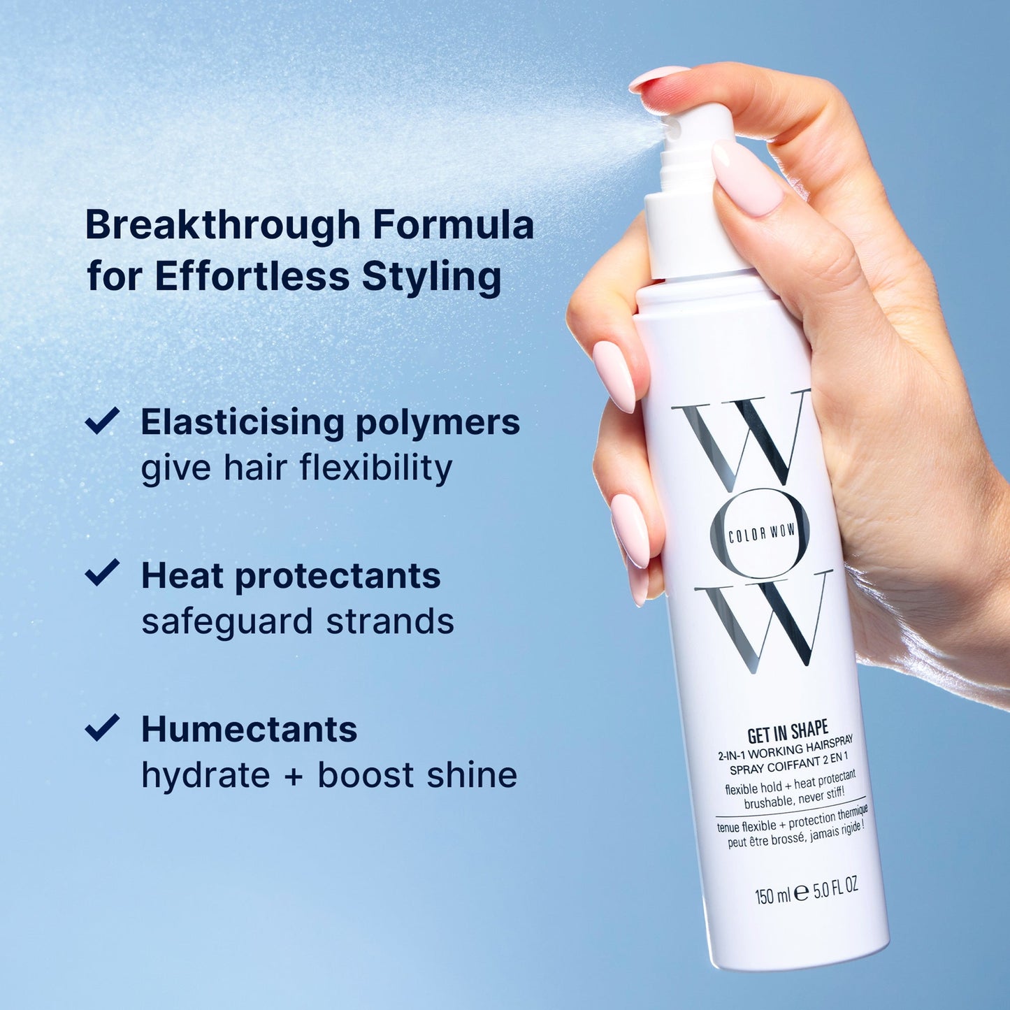 Color Wow Get in Shape 2-in-1 Working Hair Spray - Image 5