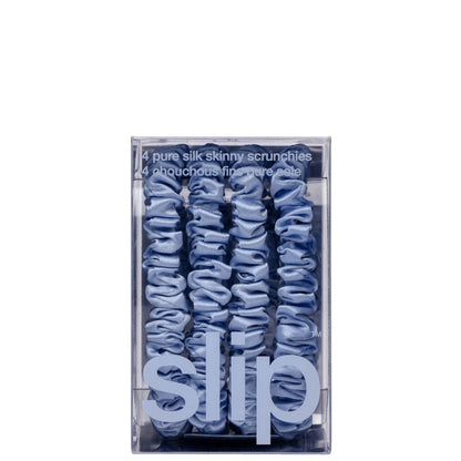 Slip Pure Silk Skinny Scrunchies - Cornflower - Image 7